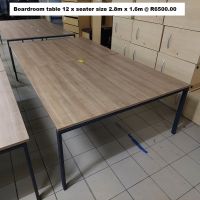 D09 - Boardroom table 12 x seater, size 2.8 x 1.6 @ R6500.00